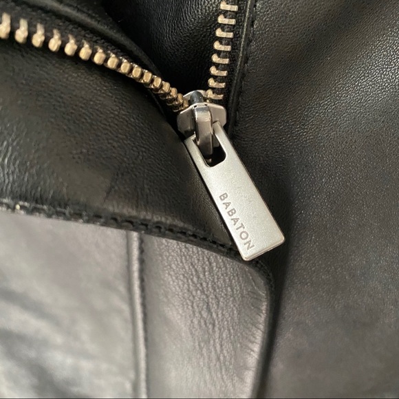 Aritzia Babaton Jagger Leather Moto Jacket - Picture 6 of 16